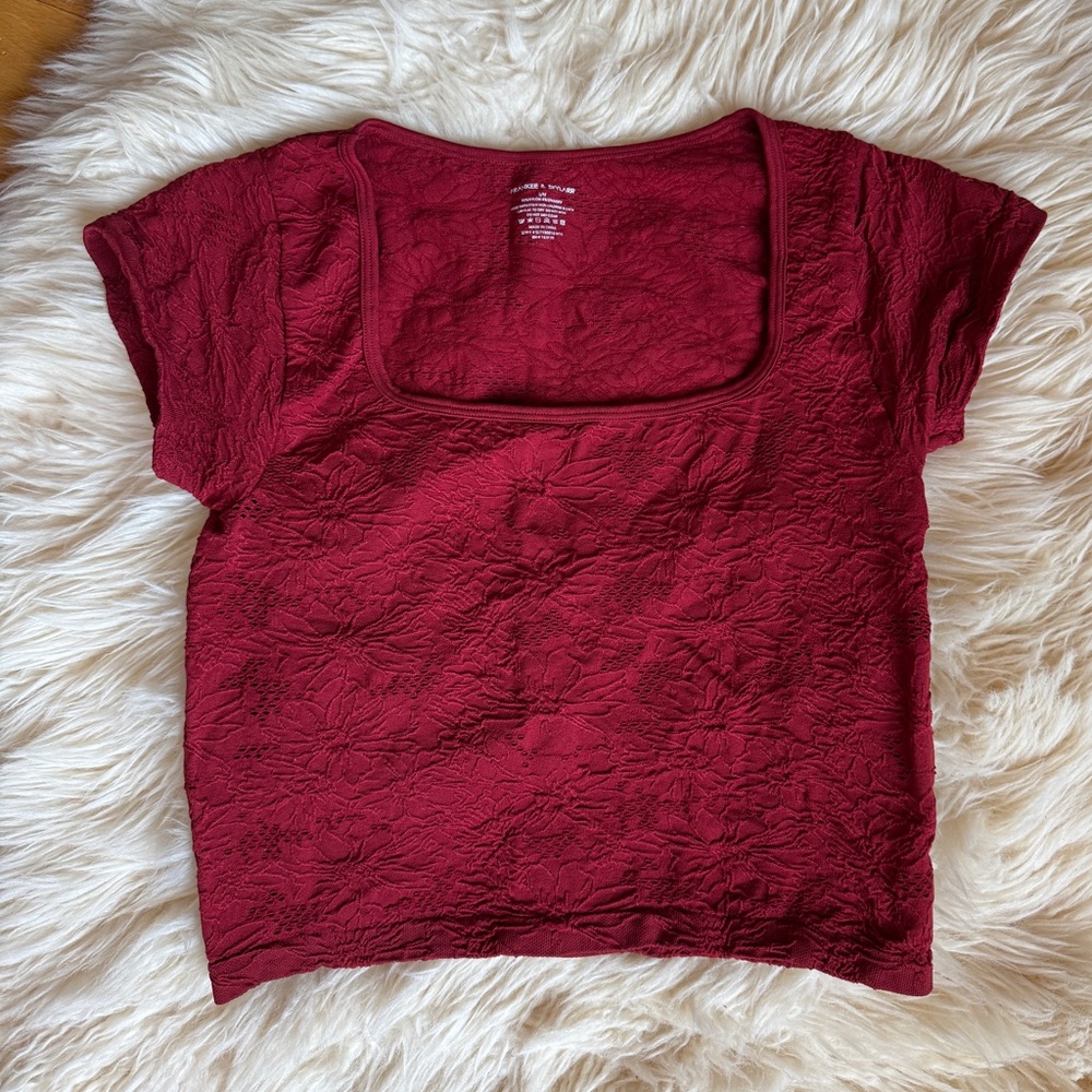 Frankee and Skylar Textured Women's Crop Top